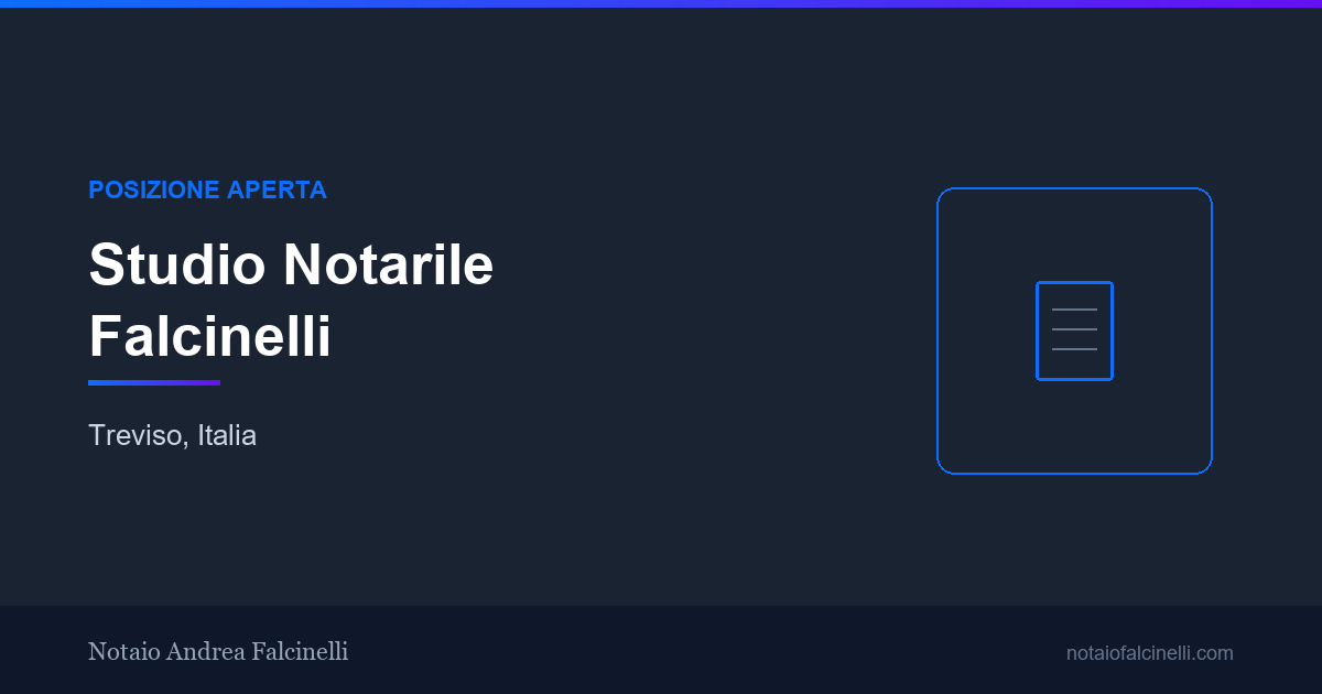 Praticante Notaio | Notaio Falcinelli